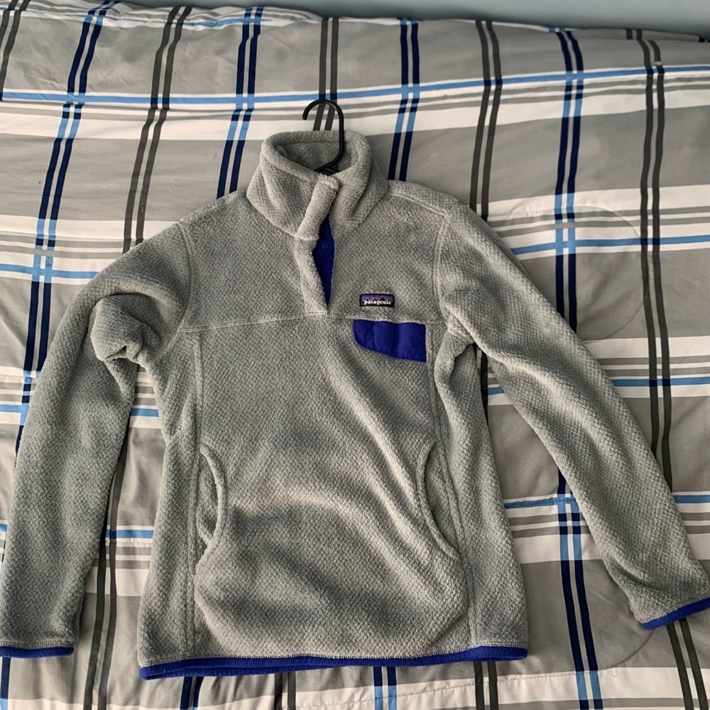 New Women’s/Teen Patagonia Grey Button Up Fleece S